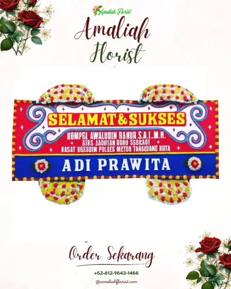Papan Bunga Ucapan Selamat Lemoe
